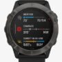 Garmin - Unisex Fenix 6X Sapphire Edition Carbon Grey DLC Black Rubber Strap Watch