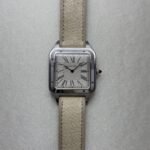 Cartier Santos Dumont XL "La Demoiselle" Platinum with Matching Cuff Links WSGA0036