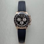 Rolex Daytona Oysterflex Bracelet with Black Dial in Rose Gold 126515LN