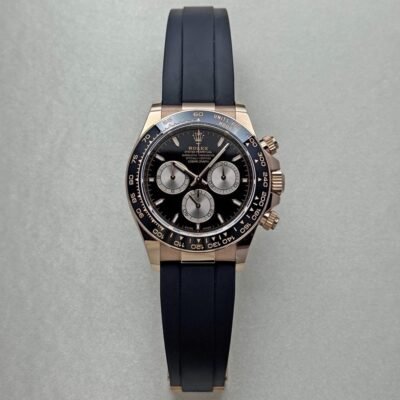 Rolex Daytona Oysterflex Bracelet with Black Dial in Rose Gold 126515LN